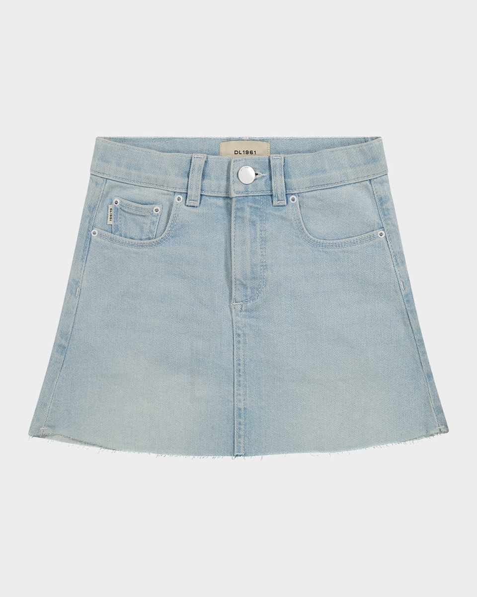 Girl's Jenny Denim Mini Skirt, Size 7-